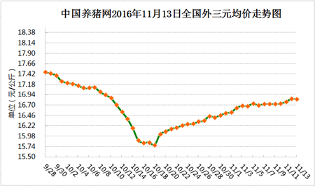 11月13日猪评：东北猪价持续上涨 南方要涨还得老天放晴