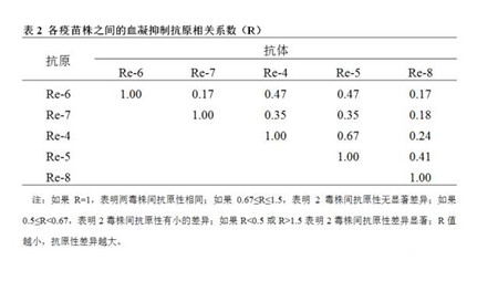 H5亚型高致病性禽流感疫苗毒株抗原性的变异分析