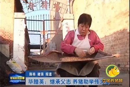 毕腊英：女承父业 一家人养猪助学30年