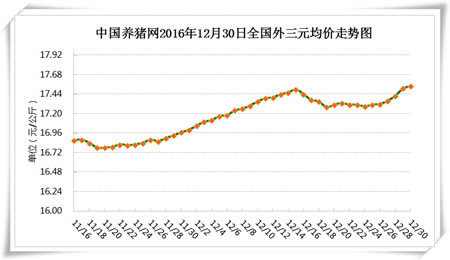 12月30日猪评：假期猪价稳定上涨 元旦后消费稍有减弱