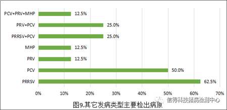 猪病检测中心2016年100-300头猪场检测结果统计