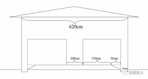 猪舍整体布局设计图（细节尺寸图纸）