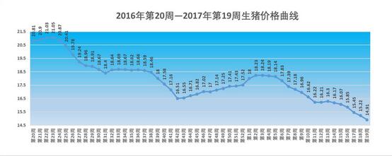 2017年第19周生猪价格，仔猪、二元母猪和玉米价格，猪粮比价分析
