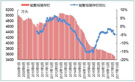 能繁母猪存栏量连降4年，农业部表示9月猪价继续涨