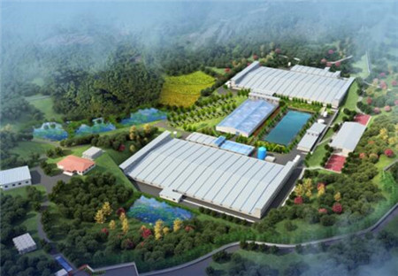 武胜天兆中心猪场3D效果图