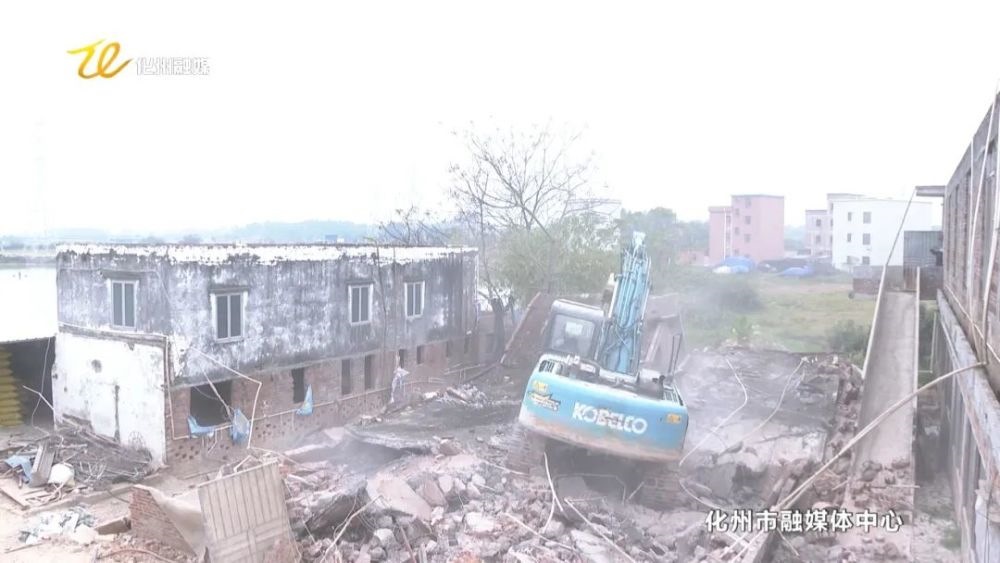 【橘州关注】我市依法拆除杨梅镇一涉案养猪场