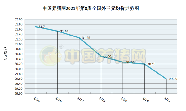 猪市陷入疲软期，猪价持续走跌（第8周综述）