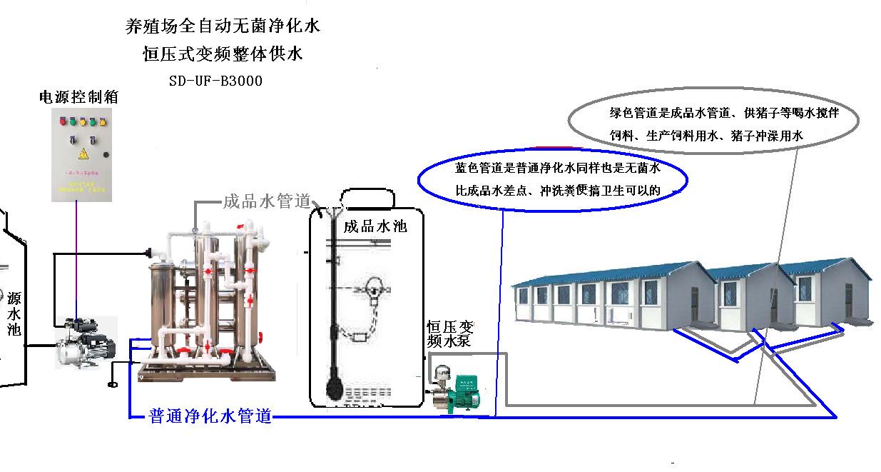 舒得牌养猪场地下水河水专用净化设备不加药可全自动直接供水