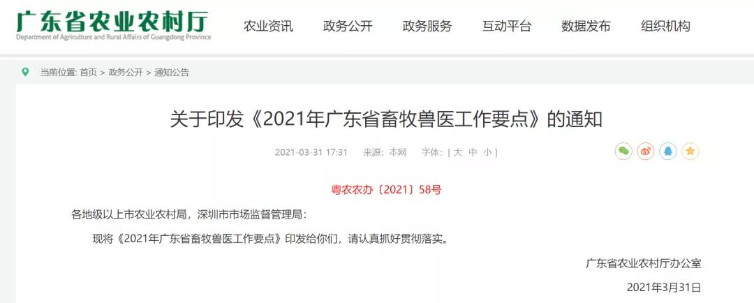 促小散向规模养殖转型！广东2021目标生猪存栏2010万头以上！