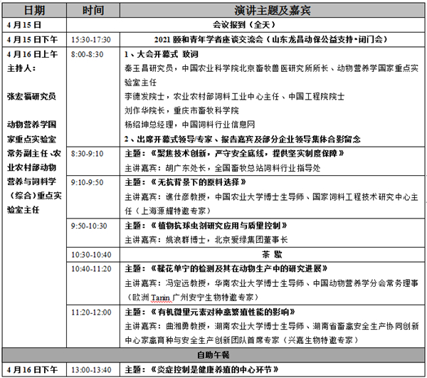 颐和论坛——2021饲料替抗与绿色养殖大会（第三轮通知）