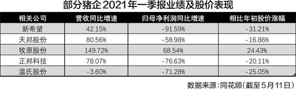 生猪价格持续下跌 养猪企业业绩分化
