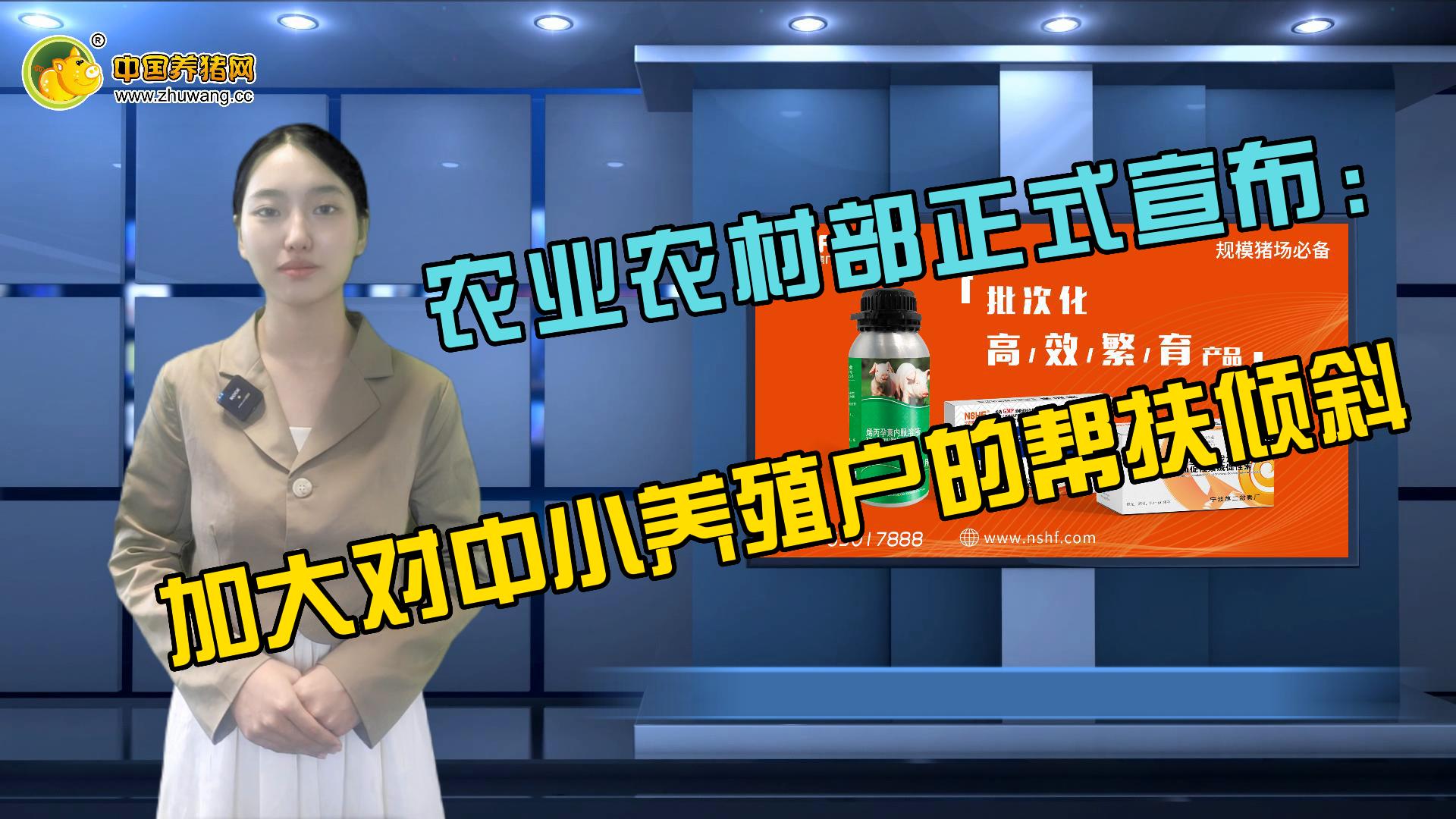 农业农村部正式宣布：加大对中小养殖户的帮扶倾斜！