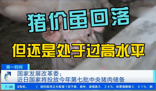 近期猪价持续下滑，但仍处于不合理区间，将投放第七批储备肉！