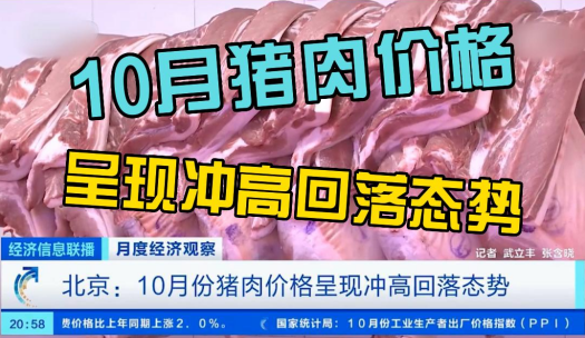 10月份猪肉价格呈现冲高回落态势！