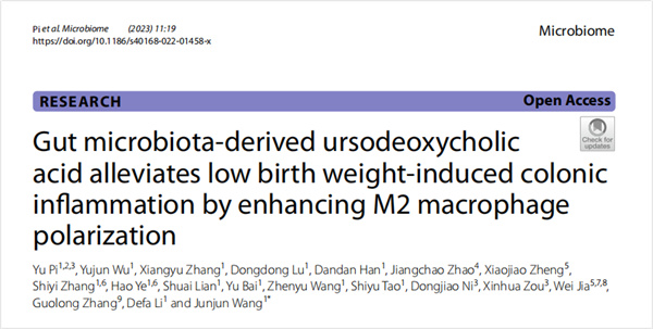 播恩博士后在《微生物组》（Microbiome）杂志发重磅文章，影响因子16.874