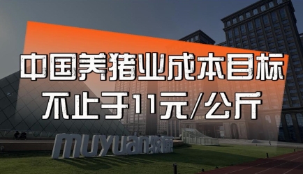 牧原首席财务官高曈：中国养猪业成本目标不止于11元/公斤！