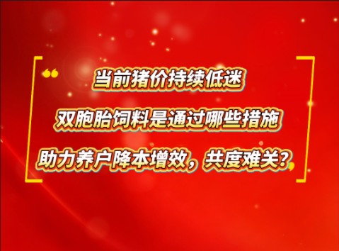 当前猪价持续低迷！双胞胎饲料是通过哪些措施助力养户降本增效 共度难关？