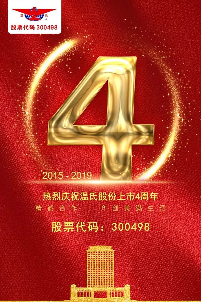热烈庆祝温氏股份上市4周年，4年间累计分红6次？
