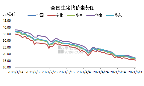 肥猪供应充足　生猪价格继续下跌