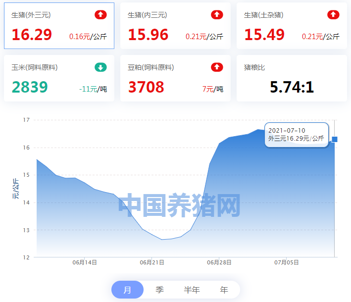 07月10日猪价：24处上涨！行情“一片红火”，猪企涨价现象增多！
